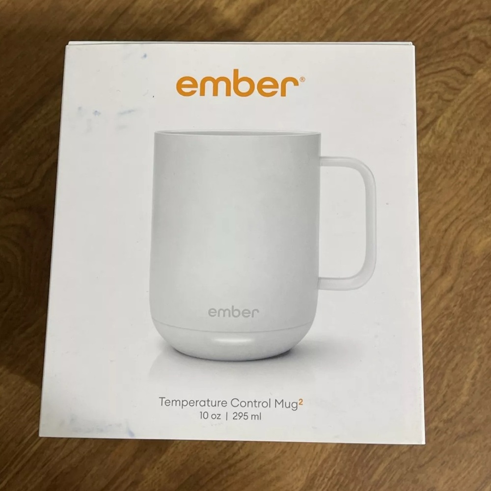 Ember Temperature Control Smart Mug 2 10 oz White 1.5-hr Battery Life - App Cont
